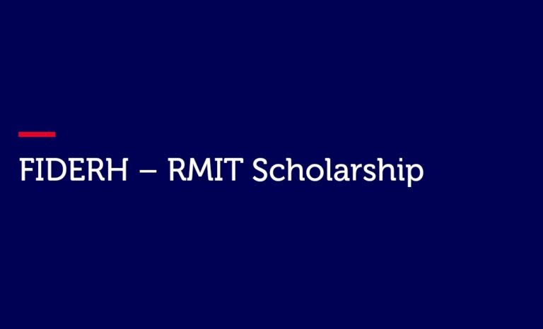 FIDERH - RMIT 2022 Scholarship
