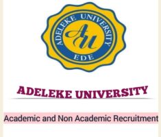 Adeleke University Recruitment